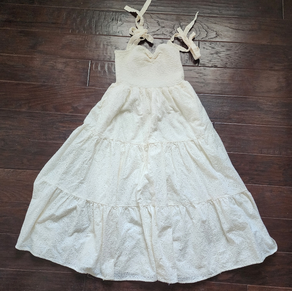 Madewell Ivory Floral Dress